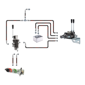 Hydraulika MF255 Ursus 3512 2812 rozdzielacz hydrauliczny 1 sekcyjny i 2 sekcyjny przewody i złącza