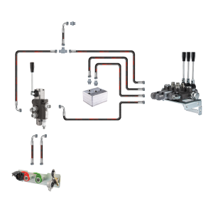 Hydraulika MF255 Ursus 3512 2812 rozdzielacz hydrauliczny 1 sekcyjny i 3 sekcyjny przewody i złącza