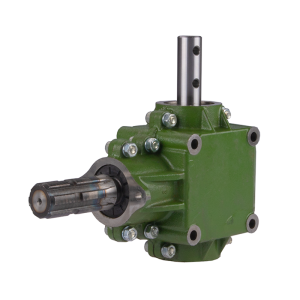 Przekładnia kątowa rozsiewacza nawozów 1:1 żeliwna długi wałek frezowany 93mm