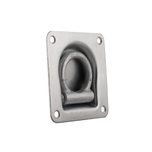 Uchwyt ucho oczko podłogowe mocowanie ładunku pasa przyczepy 105x105mm, maksymalne obciążenie: 2 tony