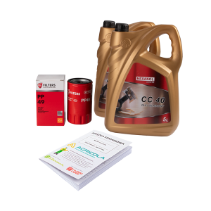 Filtr oleju silnika PP49 PP-4.9 do ciągnika Ursus C-360-3P + olej silnikowy NEXANOL CC 40 10L + książka serwisowa