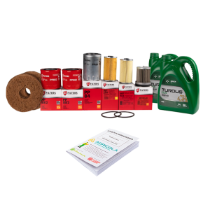 Pełny zestaw filtrów do ciągnika Ursus U902/904 U1002/1004 Filtry oleju silnika + filtry paliwa + filtr oleju podnośnika + wkład filtra powietrza + olej silnikowy TURDUS 15W40 10L + książka serwisowa