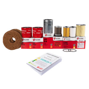Pełny zestaw filtrów do ciągnika Ursus U912/914 U1012/1014 Filtry oleju silnika + filtry paliwa + wkład filtra oleju + filtr oleju podnośnika + wkład filtra powietrza + książka serwisowa