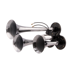 Sygnał dźwiękowy pneumatyczny klakson trąbka fanfara potrójna 12/24v