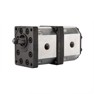 Pompa hydrauliczna zębata lewa 2-sekcyjna grupy 3 objętość: 33/33 cm3/obr wydajność (1500obr): 50/50 L/min