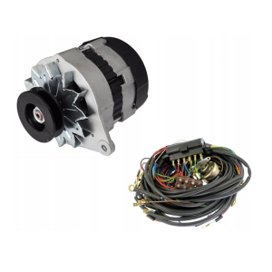 Alternator ładujący C-330 14V 45A 50457990 w zestawie instalacja elektryczna alternatora