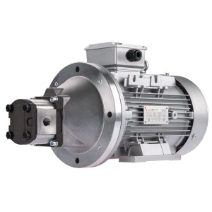 Pompa hydrauliczna zębata prawa 12L + silnik elektryczny 3-fazowy IE3 400V 3kW 14MPa