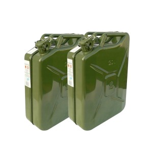 2x Kanister baniak metalowy 20L paliwo benzyna olej 