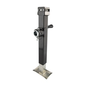 Stopa noga podporowa przyczepy z korbą boczną pionową 2000kg 555mm sterowana regulowana ręcznie