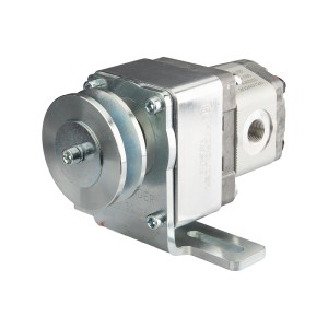 Napęd łożyskowany pompa hydrauliczna zębata prawa 8cm3/obr grupy 1 +Wspornik I koło pasowe