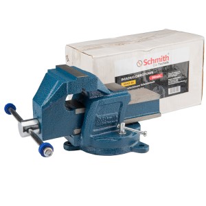 Obrotowe imadło ślusarskie żeliwne stołowe SIMO-80 SCHMITH