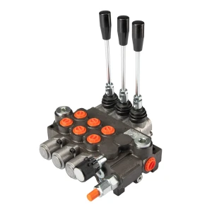 Rozdzielacz hydrauliczny 3 sekcyjny 40L z regulatorem przepływu