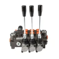 Rozdzielacz hydrauliczny 3 sekcyjny 40L z regulatorem przepływu Badestnost