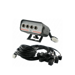 Panel sterujący na 4 przyciski z przewodami i wtyczkami do rozdzielacza hydraulicznego 12V