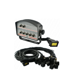 Panel sterujący na 7 przycisków z przewodami i wtyczkami do rozdzielacza hydraulicznego 12V