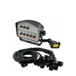 Panel sterujący na 8 przycisków z przewodami i wtyczkami do rozdzielacza hydraulicznego 12V