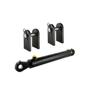 Cylinder siłownik hydrauliczny dwustronnego działania długość: 840mm skok: 500mm CJ2F-80/45/500 z kompletem mocowań