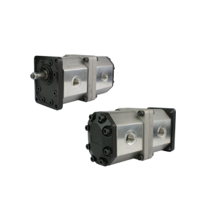 Pompa hydrauliczna zębata prawa 2-sekcyjna grupy 3 objętość: 39/39 cm3/obr wydajność (1500obr): 58/58 L/min