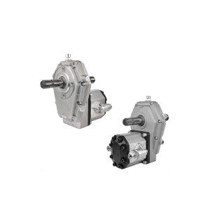 Multiplikator przystawka z wystającym wałkiem WOM z obu stron z pompą zębatą wydajność do 94L/min