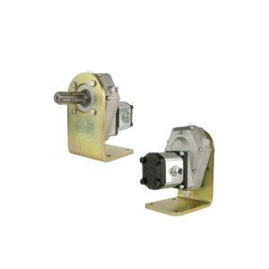 Multiplikator przystawka mały "MINI" z pompą zębatą wydajność do 28L/min. W zestawie ze wspornikiem mocującym do podstawy.