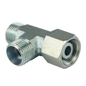 Trójnik hydrauliczny z nakrętką z boku wszystkie gwinty M22x1.5 