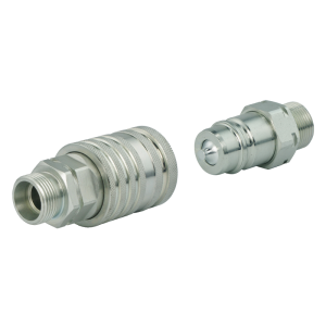 Zestaw szybkozłączy hydraulicznych gniazdo euro + wtyczka euro. Gwinty zewnętrzne krótkie M22x1.5
