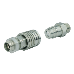 Zestaw szybkozłączy hydraulicznych gniazdo grodziowe euro + wtyczka euro. Gwinty zewnętrzne M22x1.5