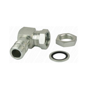 Przyłącze hydrauliczne kątowe typu: BA gwinty: BSP 1/2" - M18x1.5