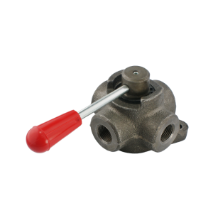 Zawór ręczny kulowy centralnie otwarty 4-drogowy 4/3 gwinty wewnętrzne: 1/2" przepływ: 60L/min ciśnienie max: 250bar