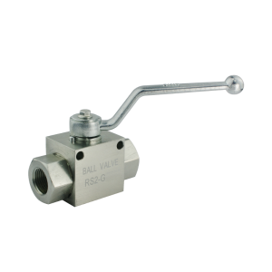 Zawór ręczny kulowy 2-drogowy 2/2 typu zamknij/otwórz gwinty wewnętrzne: 1/4" przepływ: 25L/min ciśnienie max: 500bar