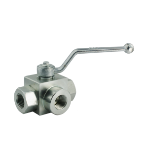 Zawór ręczny kulowy 3-drogowy 3/2 gwinty wewnętrzne: 1 1/2" przepływ: 250L/min ciśnienie max: 350bar