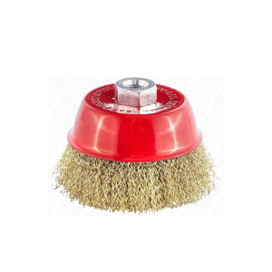 SZCZOTKA DOCZOŁOWA Z NAKRĘTKĄ M14 DRUT FALOWANY 80