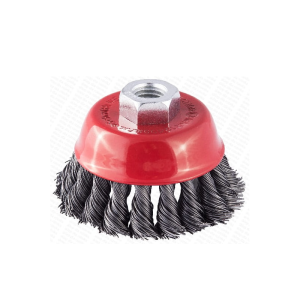 SZCZOTKA DOCZOŁOWA Z NAKRĘTKĄ M14 DRUT SKRĘCANY 80