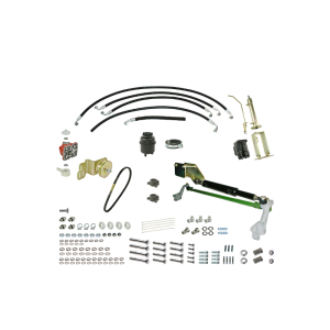 Wspomaganie kierownicy C-330 - siłownik montowany do osi płaskiej, napęd z koła pasowego (w miejsce sprężarki)