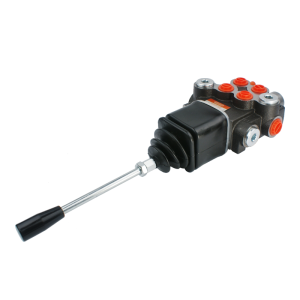 Rozdzielacz hydrauliczny 2 sekcyjny 40L/min z jedną sekcją pływającą sterowany joystickiem