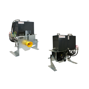 Agregat mobilny napędzany wałkiem wom z rozdzielaczem 4 sekcyjnym 80L ze zbiornikiem 45L o maksymalnej wydajności pompy 53L i chłodnicą oleju z wentylatorem