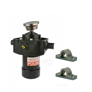 Cylinder siłownik hydrauliczny teleskopowy 105/5/1050 skok 1050mm - z kołyską i mocowaniami