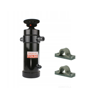 Cylinder siłownik hydrauliczny teleskopowy 125/4/1600 skok: 1600mm - bez kołyski - z mocowaniami