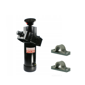 Cylinder siłownik hydrauliczny teleskopowy 125/4/1600 skok: 1600mm - z kołyską i mocowaniami