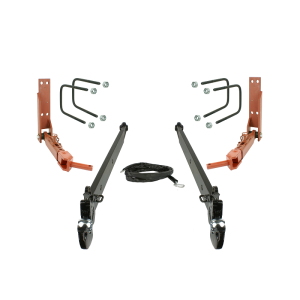 Zestaw 3 punktowego układu zawieszenia C-385 Cięgła boczne CBM kat.2 długość 1080 grubość 35 + teleskopy z wysięgiem krótkim