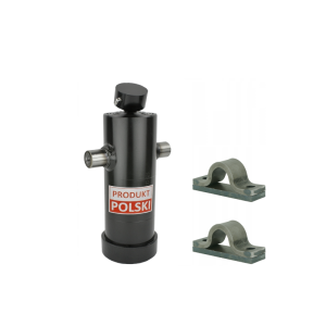 Cylinder siłownik hydrauliczny teleskopowy 105/5/1237 skok: 1237mm - bez kołyski - z mocowaniami