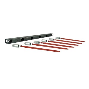 Belka do krokodyla dolna 1020mm w zestawie z tulejami i zębami dolnymi prostymi dł. 810mm
