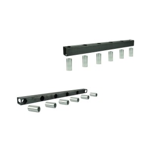 Dwie belki dolna i górna 1020mm komplet do krokodyla w zestawie z tulejami do zębów górnych wygiętych dł. 680mm i dolnych prostych dł. 810mm