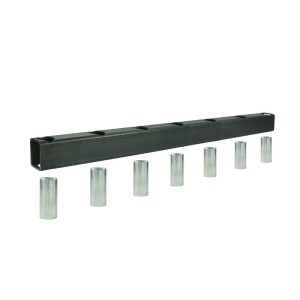 Belka do krokodyla górna 1210mm w zestawie z tulejami do zębów górnych wygiętych dł. 680mm 