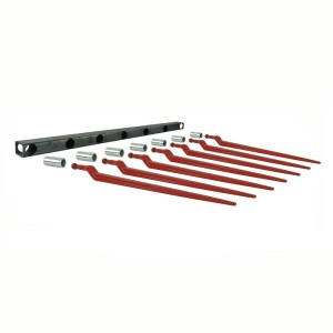 Belka do krokodyla dolna 1210mm w zestawie z tulejami i zębami dolnymi prostymi dł. 880mm