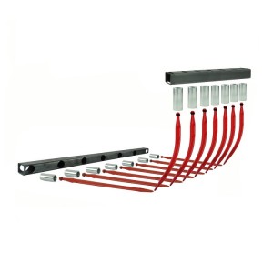 Dwie belki dolna i górna 1210mm komplet do krokodyla w zestawie z tulejami i zębami górnymi wygiętymi dł. 680mm i dolnymi prostymi dł. 810mm