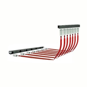 Dwie belki dolna i górna 1210mm komplet do krokodyla w zestawie z tulejami do zębów górnych wygiętych dł. 680mm i dolnych prostych dł. 1100mm