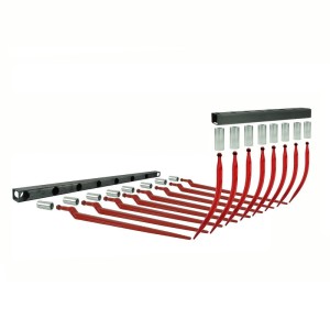 Dwie belki dolna i górna 1400mm komplet do krokodyla w zestawie z tulejami i zębami górnymi wygiętymi dł. 680mm i dolnymi prostymi dł. 880mm