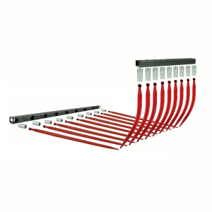 Dwie belki dolna i górna 1590mm komplet do krokodyla w zestawie z tulejami i zębami górnymi wygiętymi dł. 680mm i dolnymi prostymi dł. 1100mm