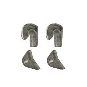 Zestaw hak rygiel łyżki ładowacza Tura do wspawania na Euroramkę 2x rygiel 2x łyżki 